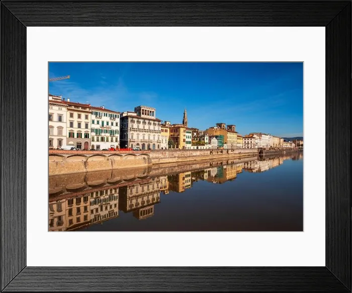 Framed Print : Pisa, Italy on the Arno River in the afternoon Framed Print : Pisa, Italy on the Arno River in the afternoon