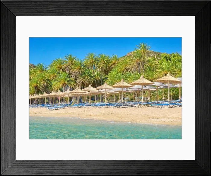 Framed Print : Vai Beach, Crete Island, Greece Framed Print : Vai Beach, Crete Island, Greece