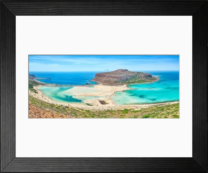 Framed Print : Panoramic view at Balos Beach, Crete Island, Greece Framed Print : Panoramic view at Balos Beach, Crete Island, Greece