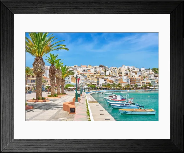 Framed Print : Harbor in Sitia, Crete Island, Greece Framed Print : Harbor in Sitia, Crete Island, Greece