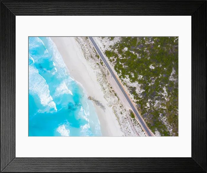 Framed Print : Aerial View of Great Ocean Road in Victoria, Australia Framed Print : Aerial View of Great Ocean Road in Victoria, Australia
