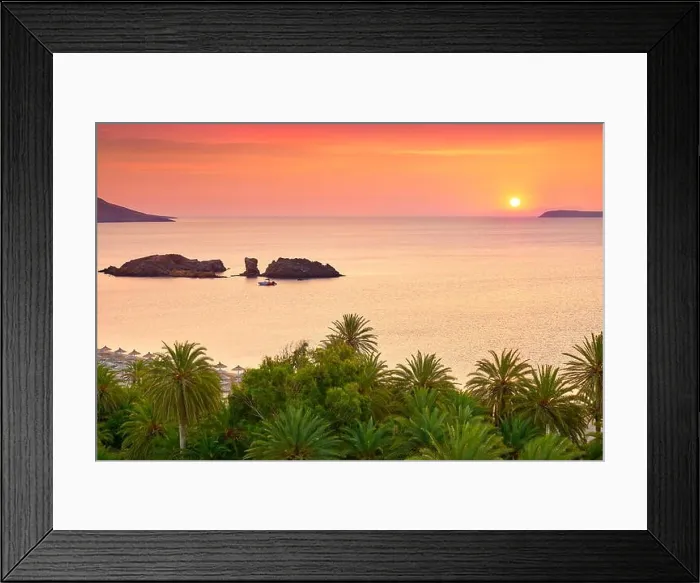 Framed Print : Sunrise at Vai Beach, Crete Island, Greece Framed Print : Sunrise at Vai Beach, Crete Island, Greece