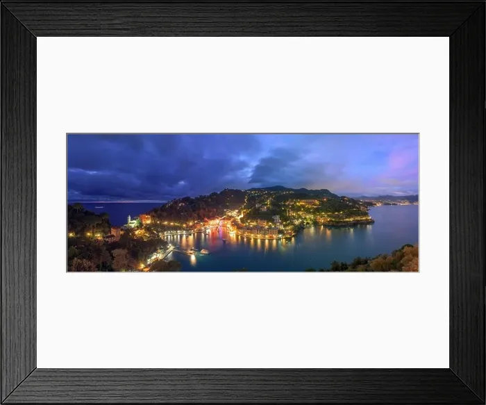 Framed Print : Portofino, Italy fishing village and commune in the Metropolitan City of Genova at dusk Framed Print : Portofino, Italy fishing village and commune in the Metropolitan City of Genova at dusk