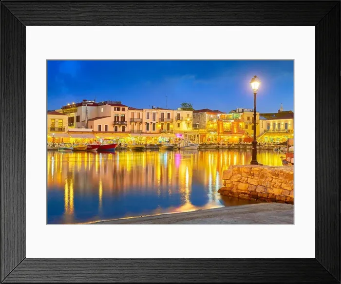 Framed Print : Old Venetian Port, Rethymno, Crete, Greece Framed Print : Old Venetian Port, Rethymno, Crete, Greece