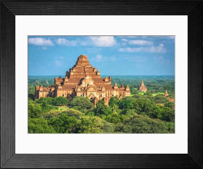 Framed Print : Bagan, Myanmar ancient temple ruins landscape with Dhammayangyi Temple in the archaeological zone at dusk Framed Print : Bagan, Myanmar ancient temple ruins landscape with Dhammayangyi Temple in the archaeological zone at dusk