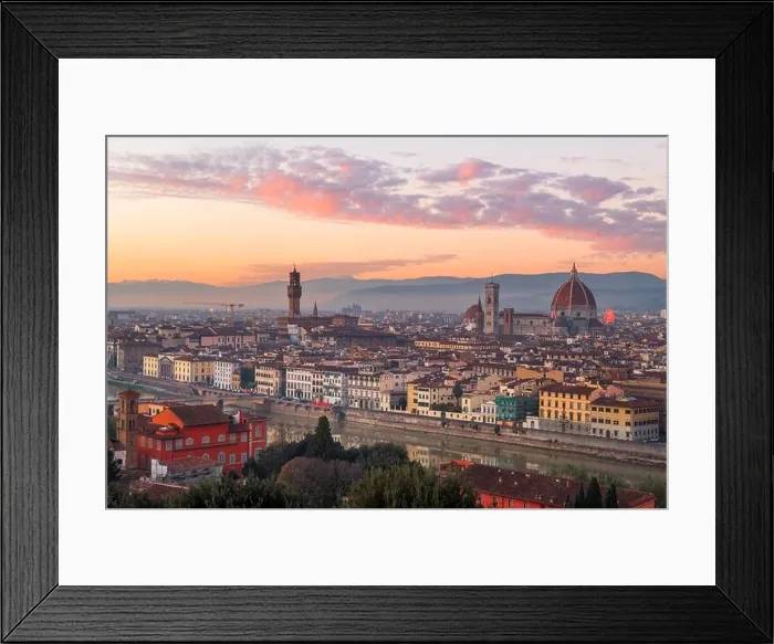 Framed Print : Florence, Italy historic city skyline at dusk Framed Print : Florence, Italy historic city skyline at dusk