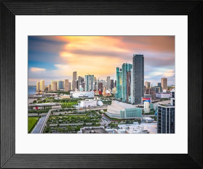 Framed Print : Miami, Florida, USA downtown cityscape Framed Print : Miami, Florida, USA downtown cityscape