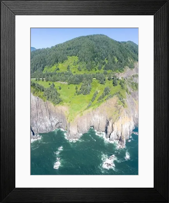 Framed Print : The cold water of the Pacific Ocean meets the rugged yet beautiful coastline of Oregon just north of the town of Manzanita Framed Print : The cold water of the Pacific Ocean meets the rugged yet beautiful coastline of Oregon just north of the town of Manzanita