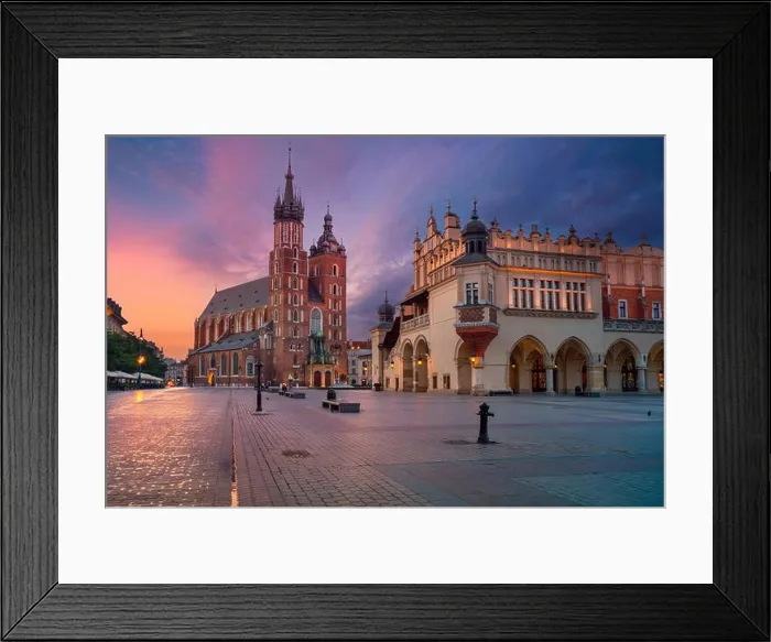 Framed Print : Krakow. Image of old town Krakow, Poland during sunrise Framed Print : Krakow. Image of old town Krakow, Poland during sunrise