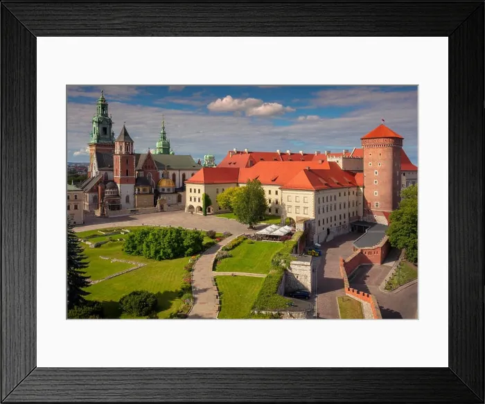Framed Print : Krakow. Image of old town Krakow, Poland during sunny summer day