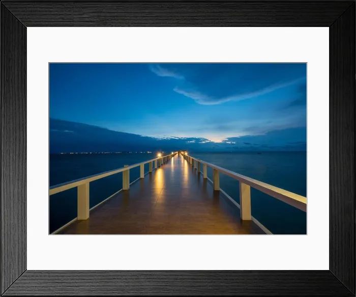 Framed Print : Wooden pier between sunset in Phuket, Thailand. Summer, Travel, Vacation and Holiday concept Framed Print : Wooden pier between sunset in Phuket, Thailand. Summer, Travel, Vacation and Holiday concept