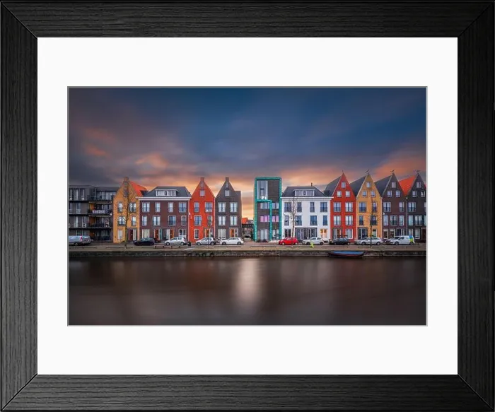 Framed Print : Amersfoort, Netherlands cityscape in the Vathorst district at twilight Framed Print : Amersfoort, Netherlands cityscape in the Vathorst district at twilight