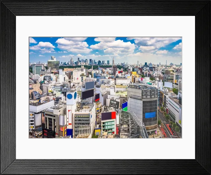 Framed Print : Shibuya, Tokyo, Japan cityscape Framed Print : Shibuya, Tokyo, Japan cityscape