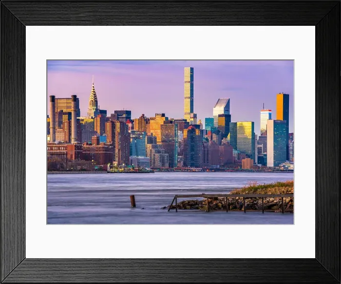 Framed Print : New York City Skyline on the East River Framed Print : New York City Skyline on the East River