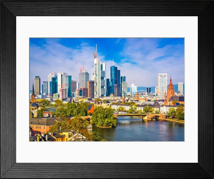 Framed Print : Frankfurt am Main, Germany skyline Framed Print : Frankfurt am Main, Germany skyline