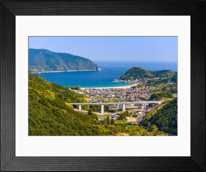 Framed Print : Kumano City, Mie Prefecture, Japan at Atashika waterfront Framed Print : Kumano City, Mie Prefecture, Japan at Atashika waterfront