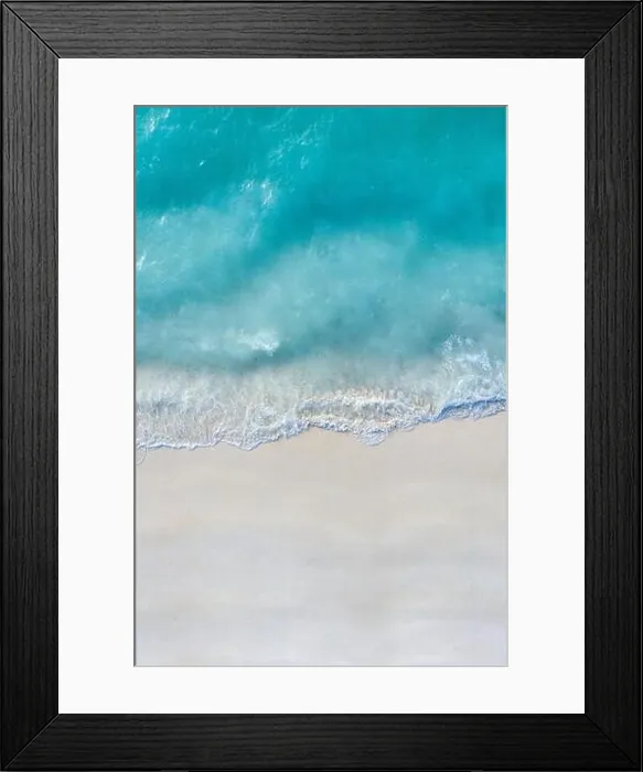 Framed Print : Aerial view of sandy beach and ocean with waves. Beautiful tropical white empty beach and sea waves seen from above. Beautiful sea landscape beach Framed Print : Aerial view of sandy beach and ocean with waves. Beautiful tropical white empty beach and sea waves seen from above. Beautiful sea landscape beach