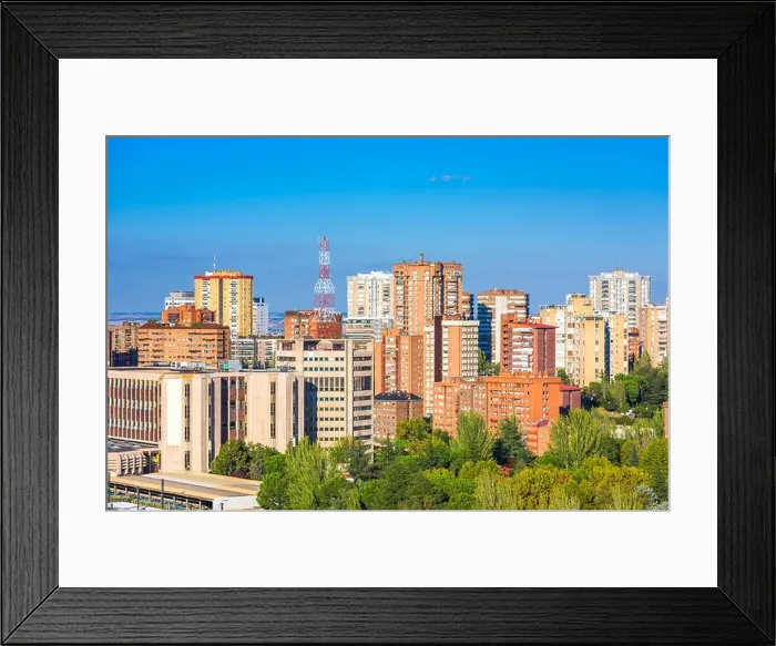 Framed Print : Madrid, Spain apartment building cityscape Framed Print : Madrid, Spain apartment building cityscape