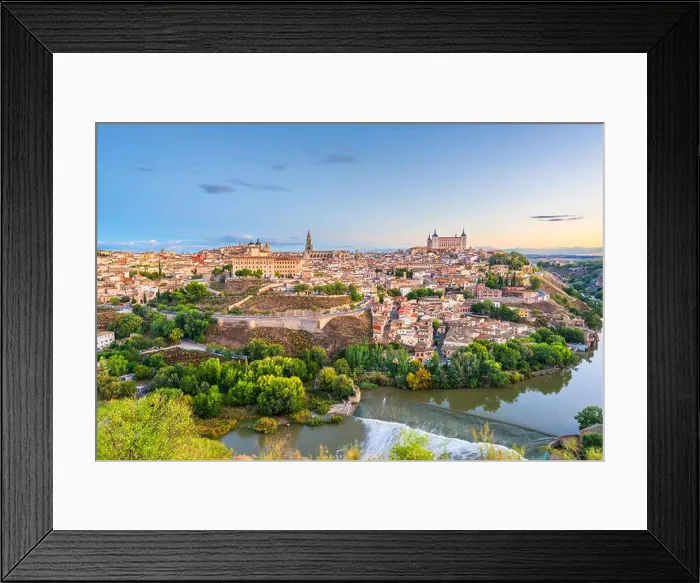 Framed Print : Toledo, Spain old town city skyline atr dawn Framed Print : Toledo, Spain old town city skyline atr dawn