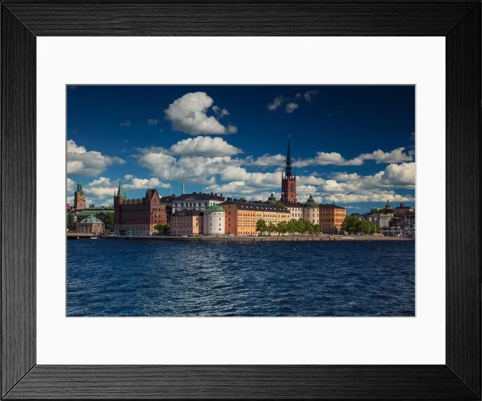 Framed Print : Stockholm. Cityscape image of old town Stockholm, Sweden during during sunny day Framed Print : Stockholm. Cityscape image of old town Stockholm, Sweden during during sunny day