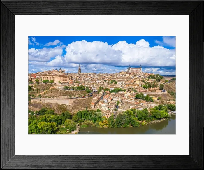 Framed Print : Toledo, Spain old town city skyline atr dawn Framed Print : Toledo, Spain old town city skyline atr dawn