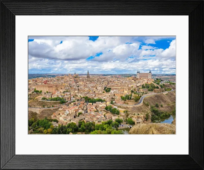 Framed Print : Toledo, Spain old town city skyline atr dawn Framed Print : Toledo, Spain old town city skyline atr dawn