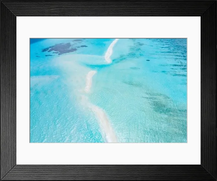 Framed Print : Amazing summer landscape with lagoon and tropical sea view. Sandbank, paradise island, exotic travel destination, Maldives French Polynesia Framed Print : Amazing summer landscape with lagoon and tropical sea view. Sandbank, paradise island, exotic travel destination, Maldives French Polynesia