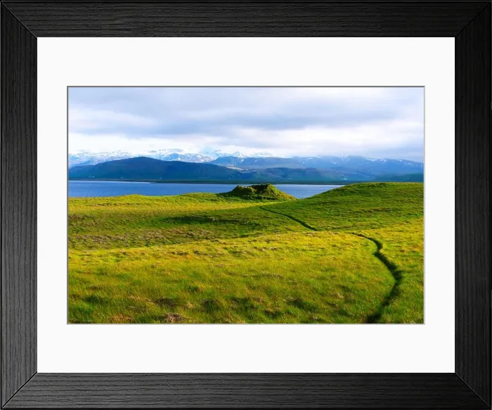 Framed Print : Typical Iceland landscape Framed Print : Typical Iceland landscape