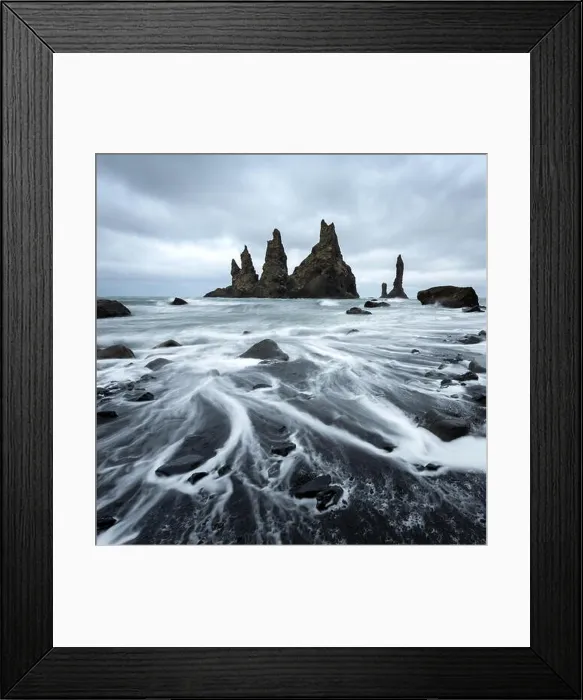 Framed Print : Basalt rock formations Troll toes Framed Print : Basalt rock formations Troll toes