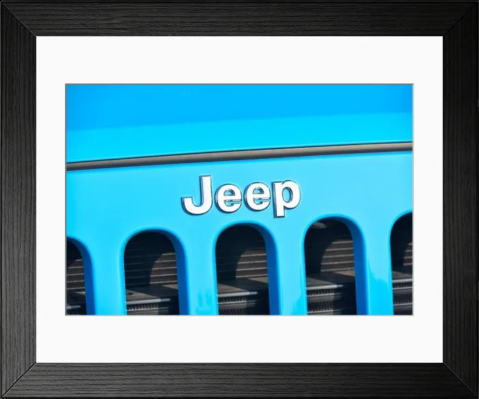 Framed Print : GALATI, ROMANIA - SEPTEMBER 2, 2017: Jeep is a brand of American automobiles that produce solely of sport utility vehicles and off-road vehicles