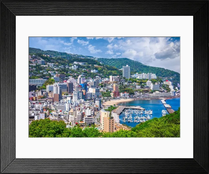 Framed Print : Atami City, Japan Skyline Framed Print : Atami City, Japan Skyline
