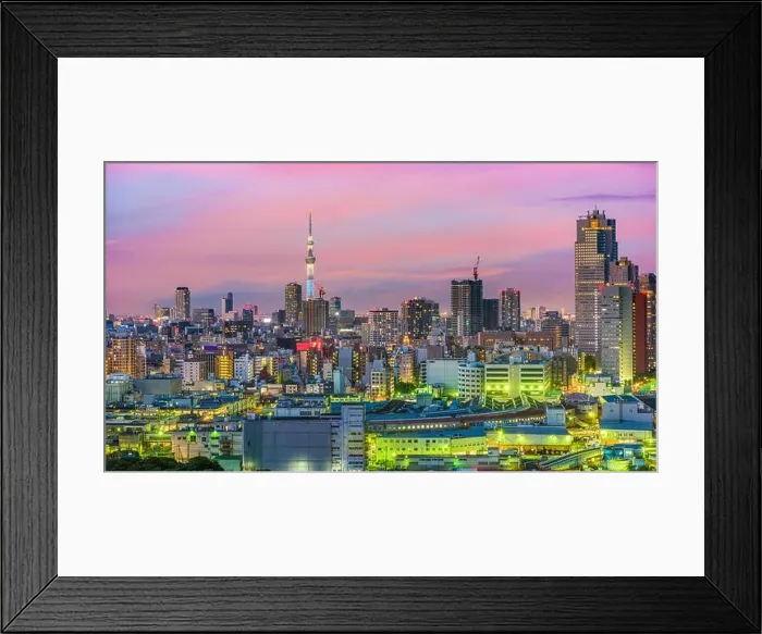 Framed Print : Tokyo, Japan cityscape from over Tsukiji Framed Print : Tokyo, Japan cityscape from over Tsukiji