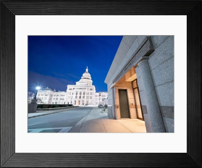 Framed Print : Austin, Texas, USA at the Texas State Capitol at night Framed Print : Austin, Texas, USA at the Texas State Capitol at night