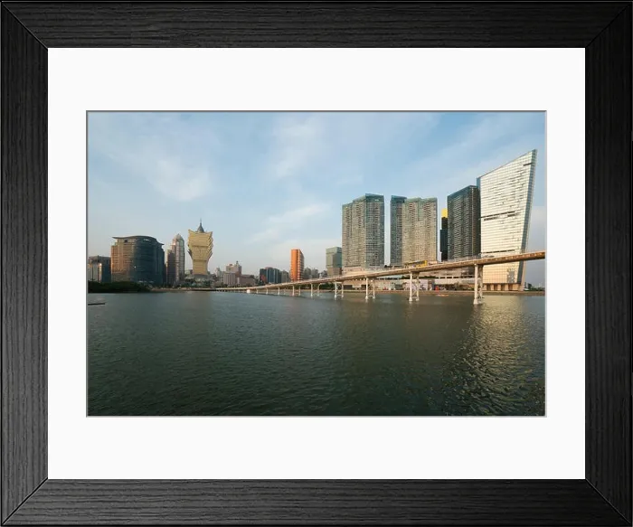 Framed Print : Image of Macau (Macao), China. Skyscraper hotel and casino building at downtown in Macau (Macao) Framed Print : Image of Macau (Macao), China. Skyscraper hotel and casino building at downtown in Macau (Macao)