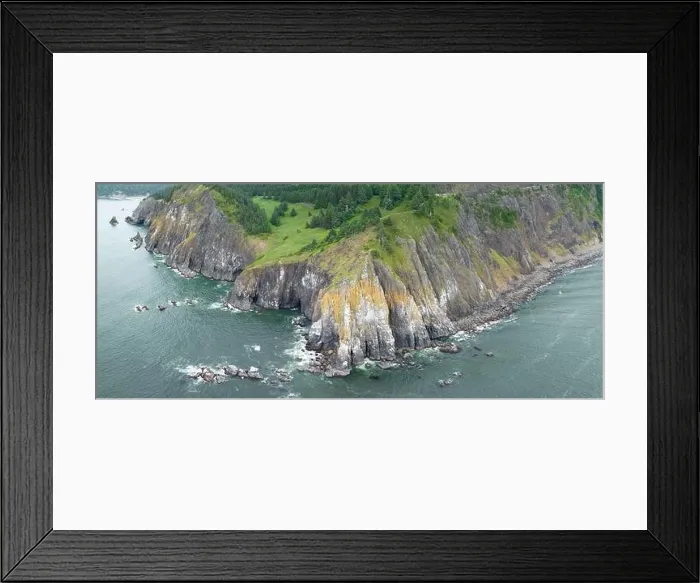 Framed Print : The scenic Northern Oregon shoreline, not far west of Portland, is continually eroded by the Pacific Ocean. This is an incredibly beautiful region Framed Print : The scenic Northern Oregon shoreline, not far west of Portland, is continually eroded by the Pacific Ocean. This is an incredibly beautiful region