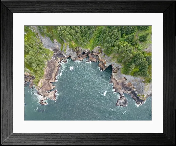 Framed Print : The scenic Northern Oregon shoreline, not far west of Portland, is continually eroded by the Pacific Ocean. This is an incredibly beautiful region Framed Print : The scenic Northern Oregon shoreline, not far west of Portland, is continually eroded by the Pacific Ocean. This is an incredibly beautiful region