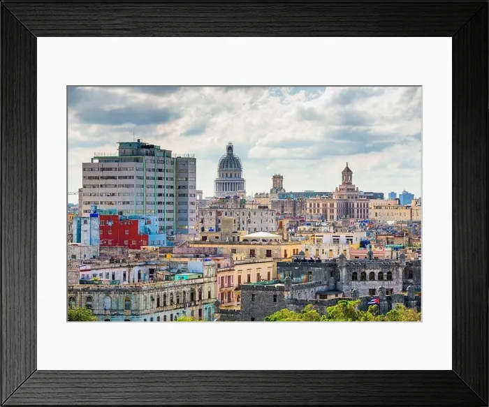 Framed Print : Havana, Cuba cityscape with the Capitolio Framed Print : Havana, Cuba cityscape with the Capitolio