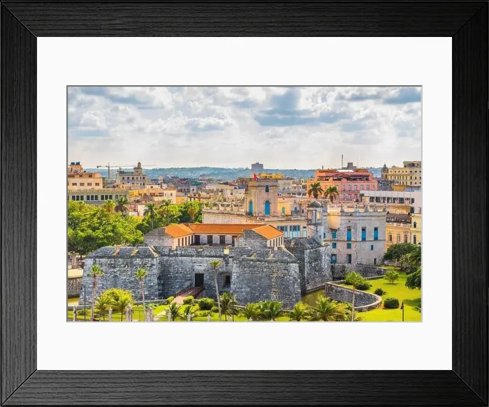 Framed Print : Havana, Cuba old town skyline in the daytime Framed Print : Havana, Cuba old town skyline in the daytime