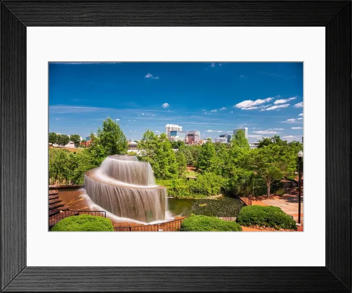 Framed Print : Columbia, South Carolina, USA at Finlay Park Fountain Framed Print : Columbia, South Carolina, USA at Finlay Park Fountain
