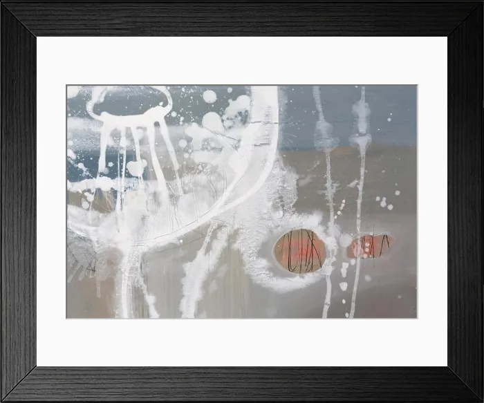 Framed Print : Black and white composition made of paint layers, quelling with die cut and scissors, abstract background painting Framed Print : Black and white composition made of paint layers, quelling with die cut and scissors, abstract background painting