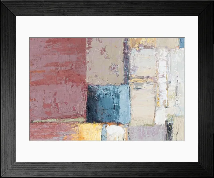 Framed Print : Abstract chaos painting design wallpaper. Oil painting