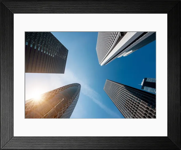 Framed Print : Tokyo skyscrapers buildings at in Tokyo Shinjuku downtown and business district in morning at Tokyo, Japan Framed Print : Tokyo skyscrapers buildings at in Tokyo Shinjuku downtown and business district in morning at Tokyo, Japan