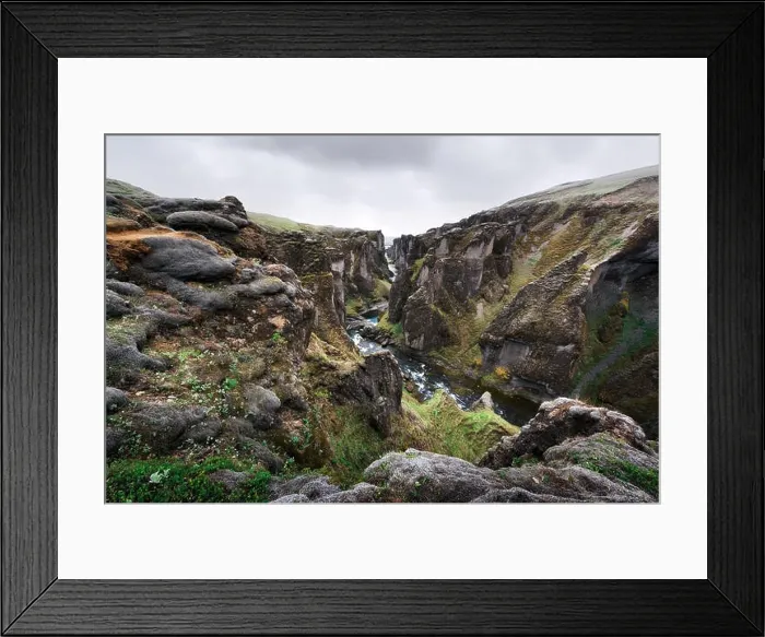 Framed Print : Fjadrargljufur canyon in South east Iceland Framed Print : Fjadrargljufur canyon in South east Iceland