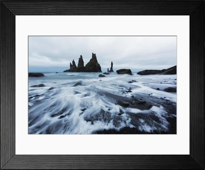 Framed Print : Basalt rock formations Troll toes Framed Print : Basalt rock formations Troll toes