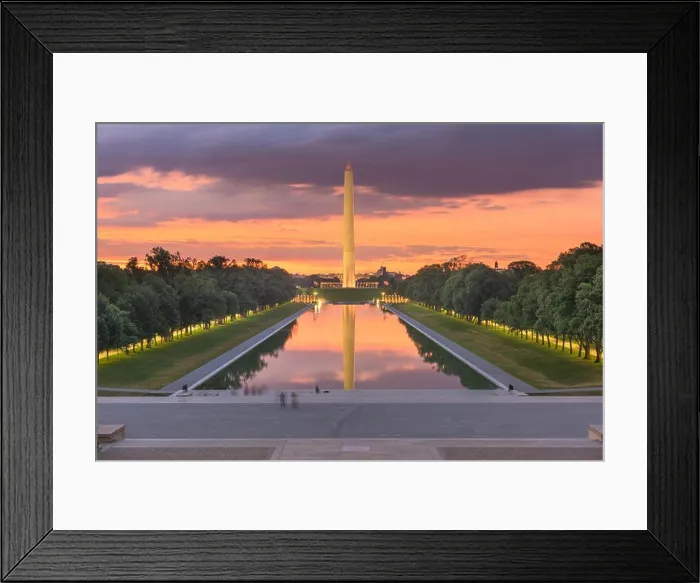 Framed Print : Washington Monument on the Reflecting Pool in Washington, D.C. USA at dawn Framed Print : Washington Monument on the Reflecting Pool in Washington, D.C. USA at dawn
