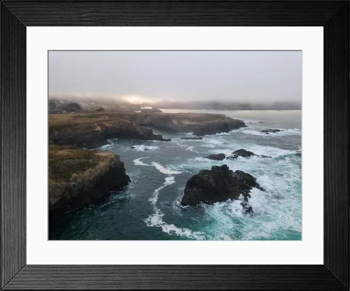 Framed Print : The cold water of the Pacific Ocean washes onto the coast of Mendocino in Northern California. This coastal part of the U.S. is incredibly beautiful Framed Print : The cold water of the Pacific Ocean washes onto the coast of Mendocino in Northern California. This coastal part of the U.S. is incredibly beautiful
