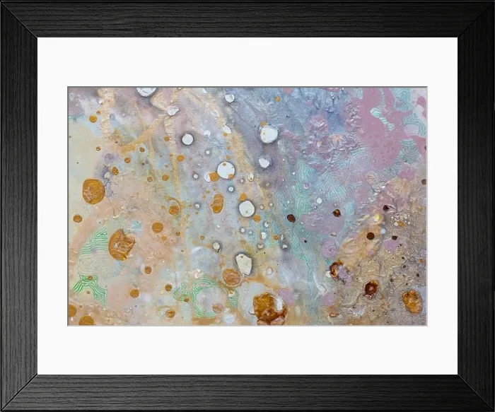 Framed Print : Artists oil paints multicolored closeup abstract background. Parts in the universe Framed Print : Artists oil paints multicolored closeup abstract background. Parts in the universe