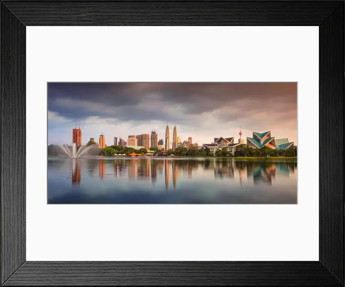 Framed Print : Kuala Lumpur. Panoramic cityscape image of Kuala Lumpur skyline during sunset Framed Print : Kuala Lumpur. Panoramic cityscape image of Kuala Lumpur skyline during sunset