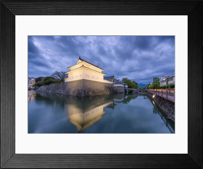 Framed Print : Sunpu Castle, Shizuoka, Japan at twilight