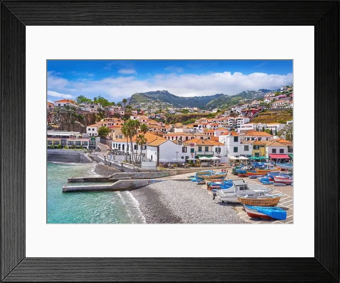 Framed Print : Fishing village Camara de Lobos, Madeira Island, Portugal Framed Print : Fishing village Camara de Lobos, Madeira Island, Portugal